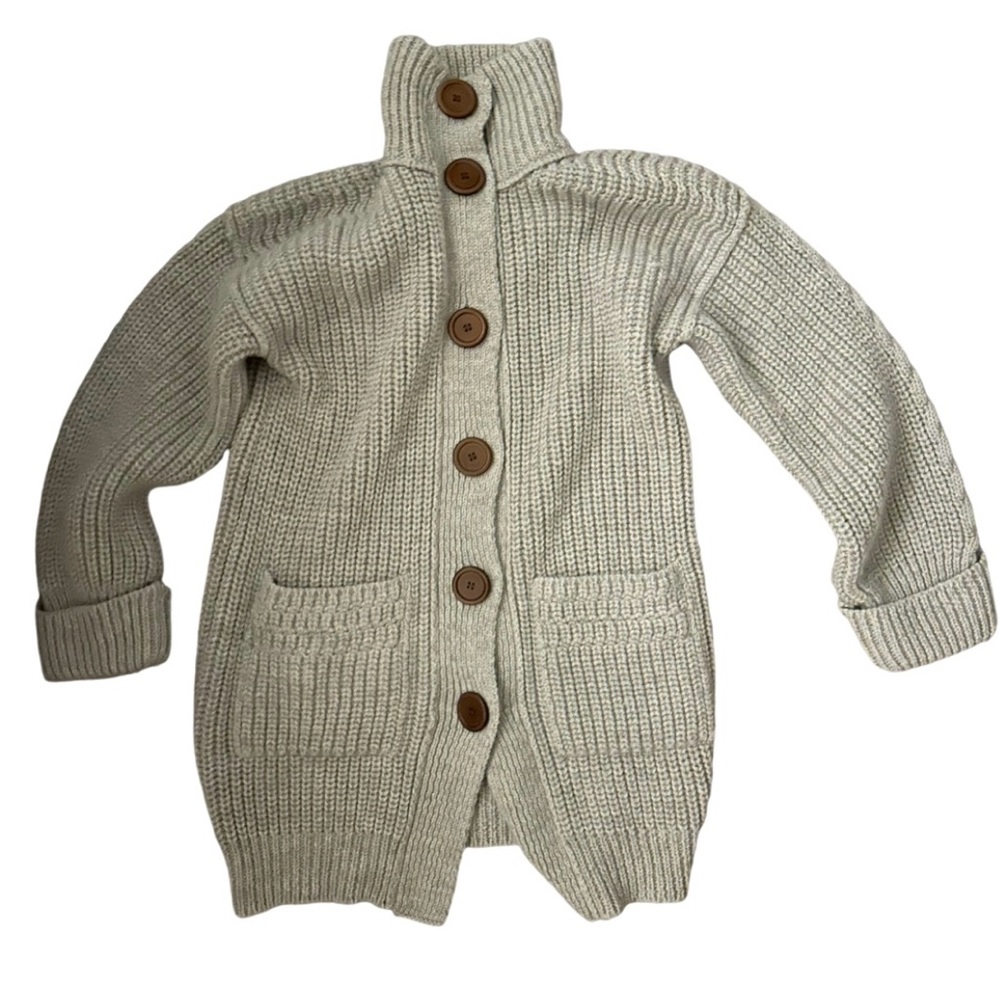 Chloe Long Cardigan Sweater thick heavyweight vintage car coat
